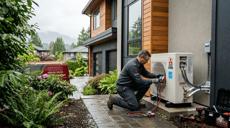BC Hydro rebate heat pump system installed in Surrey